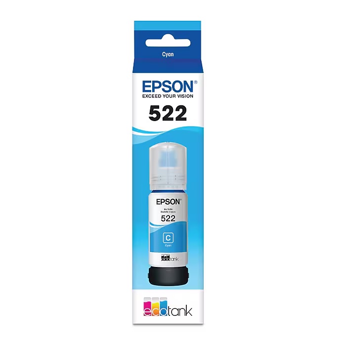 Epson 522 Cyan EcoTank Bottle