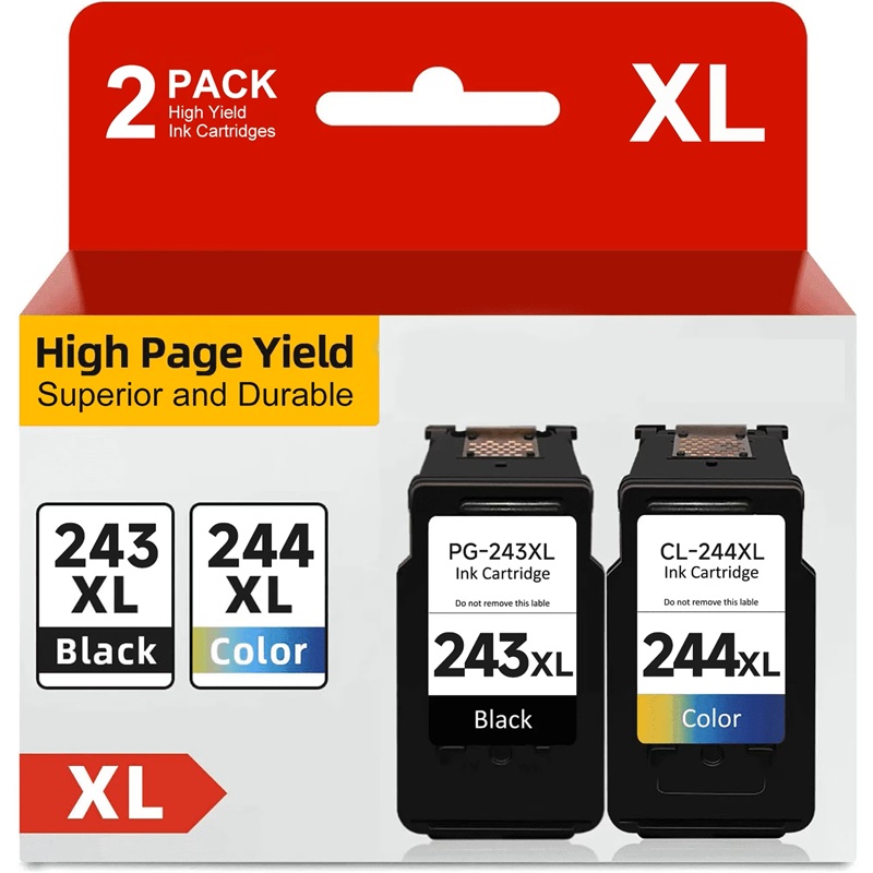 Canon PG-243XL Black & CL-244XL Colour Ink Cartridge Combo